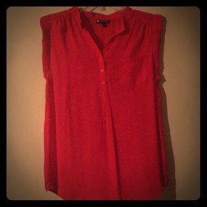 Flowy Red Sleeveless Top